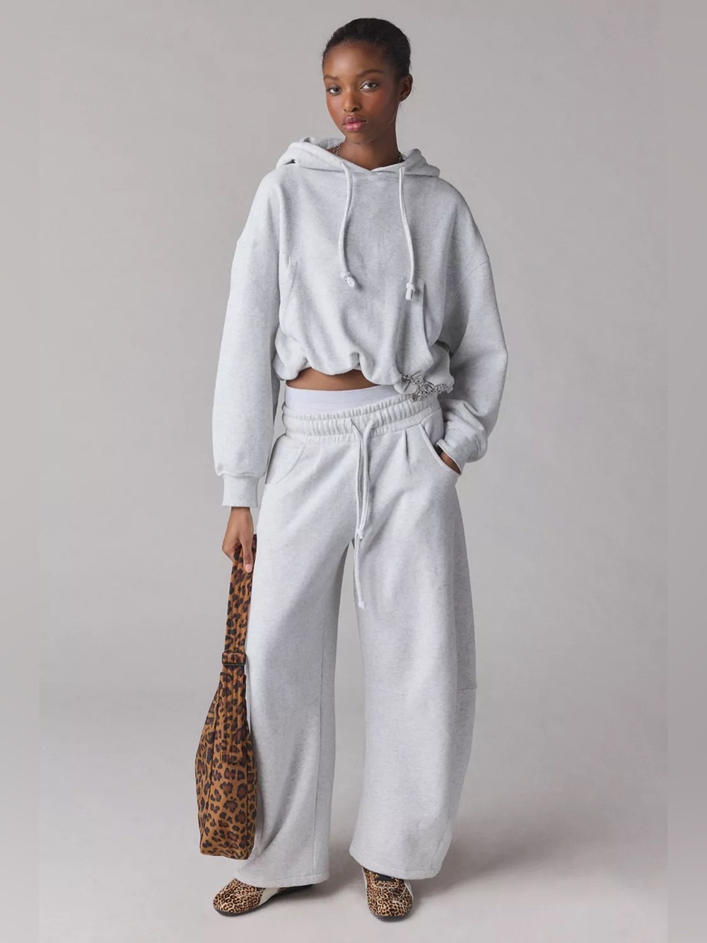 UO Out From Under Essential Barrel Leg Sweatpants